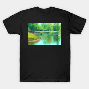 Canoeist Illustration T-Shirt